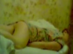 A concealed camera captures a cock-starved wife masturbating her desperate snatch.